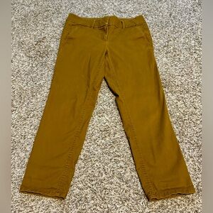 Loft women’s Perfect Straight Pants in Washed Twill, “bronze brown” size 4.